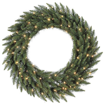 Vickerman Camdon Fir Wreath, 230 Tips 100 Multi LED, 36"