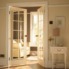 Traditional Interior Doors French Door to TV Room
