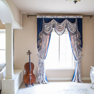 Valance curtains with swags and tails by celuce.com