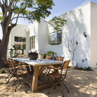 Home design - small mediterranean home design idea in Santa Barbara