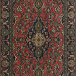 Noori Rug - Fine Vintage Orson Rose Rug - Hand-knotted by skilled artisans and weavers, this wool rug updates a traditional design. Because of each rug's handmade nature, no two are exactly alike, and quantities are limited.