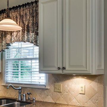 Dover White New Doors Built Kitchen Remodel