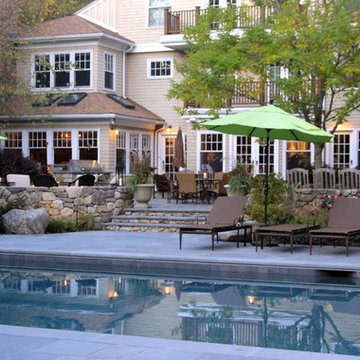 Landscape & Lighting to Highlight Pool & Patio Features!- Dedham, MA