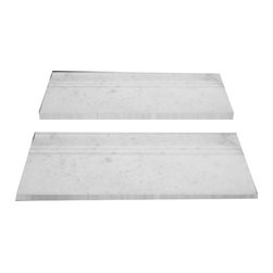 Statuary Crystal Marble Italian White Statuario 3/4" Baseboard Molding Polished - Home Decor