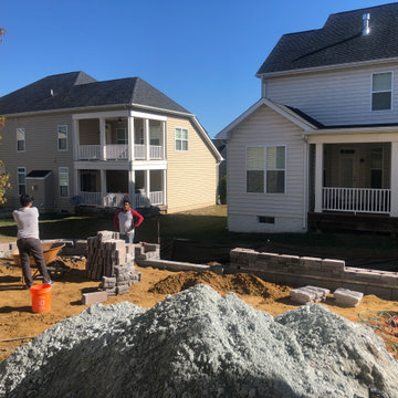 Full Project -Total Back Yard Renovation - Before & After Timeline
