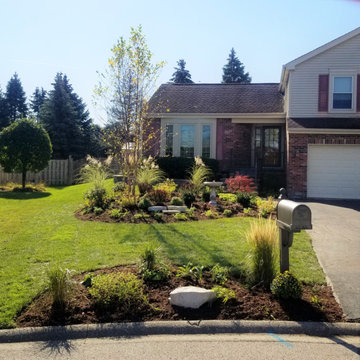 Lake Zurich Backyard Landscape and All New Front Yard Landscape Curb Appeal