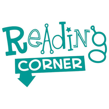 Decal Vinyl Wall Sticker Reading Corner Quote, Teal