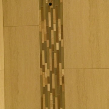 BATHROOM - 12" x 24" Vertical Offset with Glass Accent