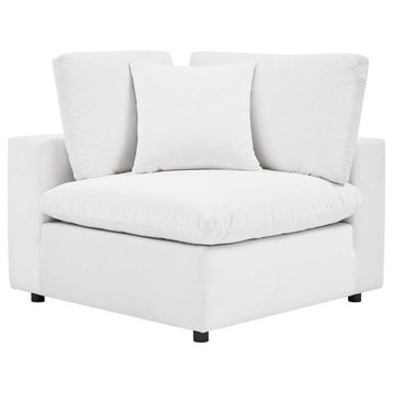 Accent Chair, Velvet, White, Modern, Living Lounge Room Hotel Lobby Hospitality