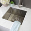 STYLISH 19"L x 18"W Undermount Kitchen Sink Single Bowl with Grid and Strainer