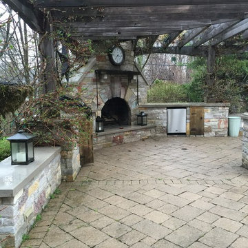 Pool Patio Brick Pavers BEFORE Pressure Washing in Bloomfield Hills, Michigan