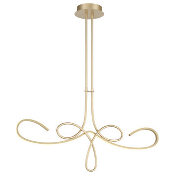 Astor - By Robin Baron LED Island Pendant in Brushed Nickel