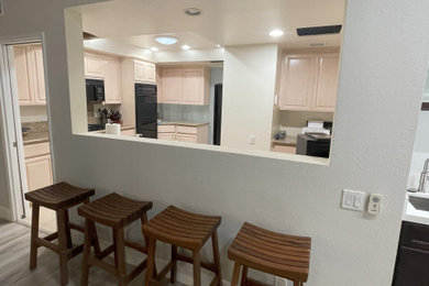 Example of a minimalist dining room design in Other