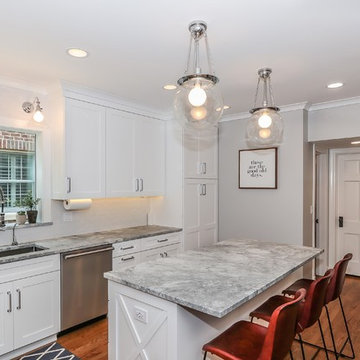 Arlington Heights Simply Defined Transitional White Kitchen