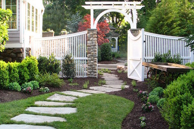 This is an example of a traditional landscaping in New York.