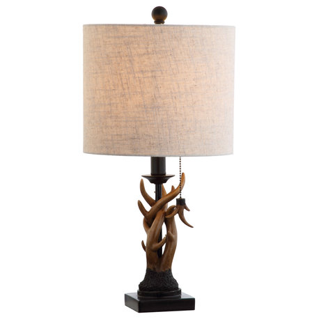 Gaston 20.5" Resin Mini Table Lamp, Brown