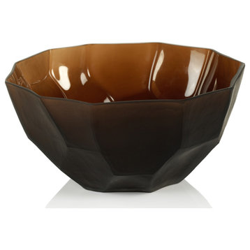 Vita Amber Glass Bowl