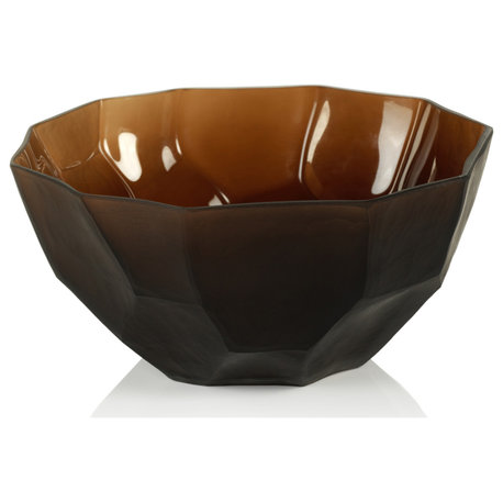 Vita Amber Glass Bowl