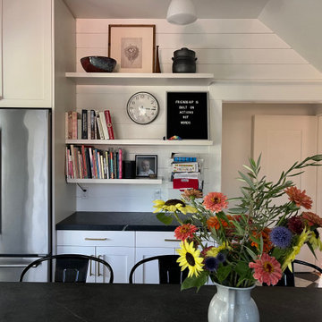 Berkeley Craftsman Kitchen, Library, and Bathrooms - a three- phased project