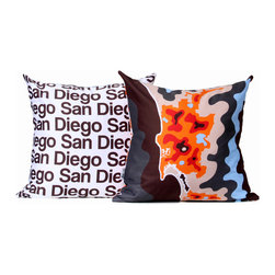 San Diego map pillow - Decorative Pillows