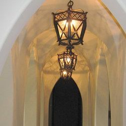 Custom Malaga Iron Chandelier - Chandeliers