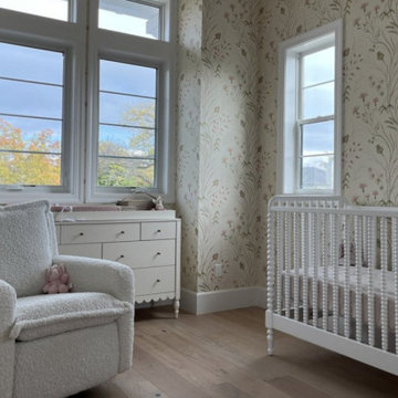 Nursery wallpaper installation Alpine