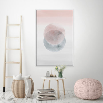 "Waning Moons" Floater Framed Painting Print on Canvas