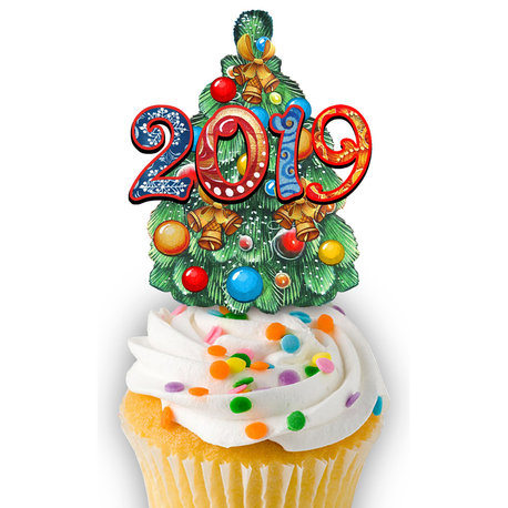 Dated Tree Cupcake And Cake Toppers