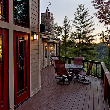 Timber Frame Home for Retirement in North Carolina - Deck