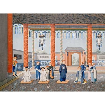 Scenes from Imperial Court Life. 19Th Century Poster Print by Chinese School