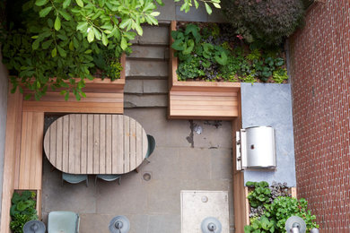 Example of a trendy home design design in New York
