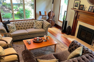 Example of a trendy living room design in Other