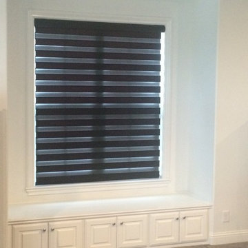 Custom Lake house Shades - Upstairs game bedroom