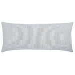 Classic Home - Camille Rectangular Throw Pillow, Ash Blue - Add  texture to any space with this unique pillow featuring double-layered fabric and a subtle striped effect. The soft blue hues  will add some style to your home without being overpowering.