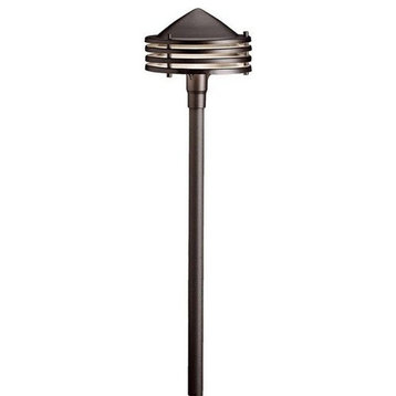 Path and Spread 1-Light 12V, Textured Architectural Bronze