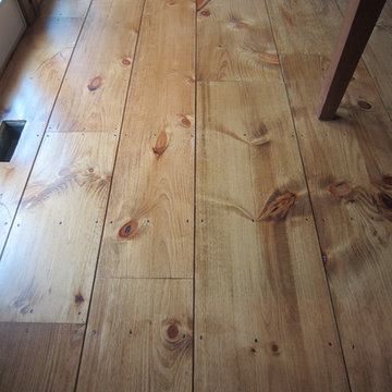 East Hampton Wide Plank Eastern White Pine installation and refinishing