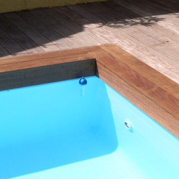 Platelages de piscines en bois exotique