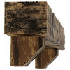 Riverwood Faux Wood Fireplace Mantel Kit w/ Ashford Corbels