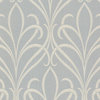 Lalique Gray Nouveau Damask Wallpaper Bolt