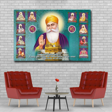 Guru Nanak Ten Sikh Gurus Canvas Art