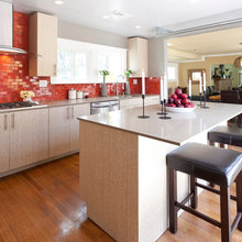 Red backsplash