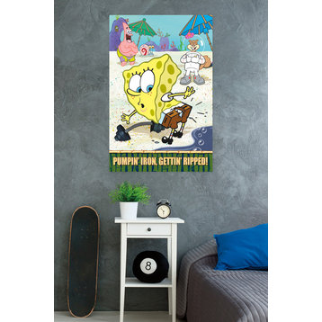 SpongeBob Ripped Poster, Premium Unframed