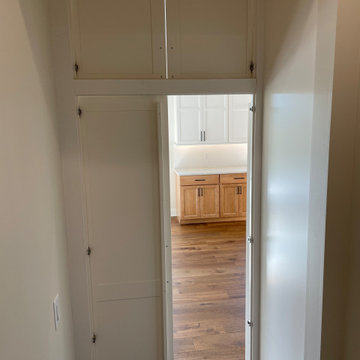 Ivory Painted and Maple Pecan Kitchen Design in Bettendorf, Iowa