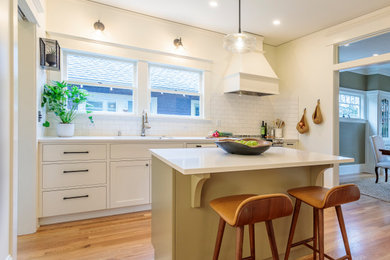 Arts and crafts kitchen photo in Portland