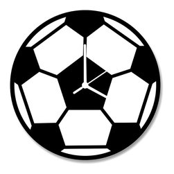Football Pattern, Geometric Mordern, Two Layer Clock - Wall Clocks