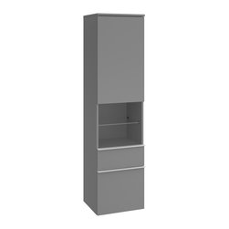 Venticello Tall cabinet Glossy Grey - Bathroom Fixtures