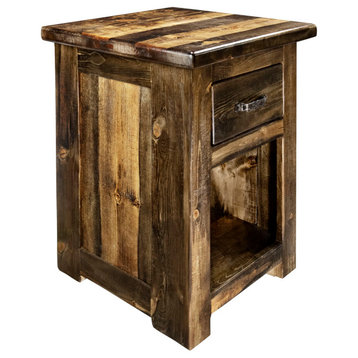 Big Sky Collection Rugged Sawn One Drawer Nightstand, Provincial Stain, 25"H
