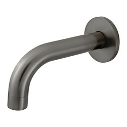 MEIR SHADOW ROUND CURVED SPOUT 130MM SKU: MS05-130-PVDGM - Bathroom Taps and Shower Heads