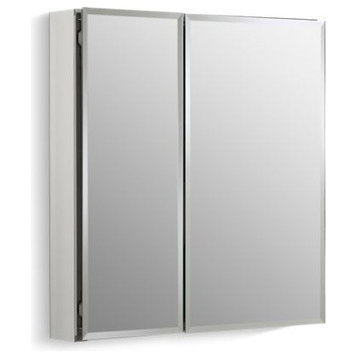 Kohler 25" W X 26" H Aluminum 2-Door Medicine Cabinet with Mirrored Doors