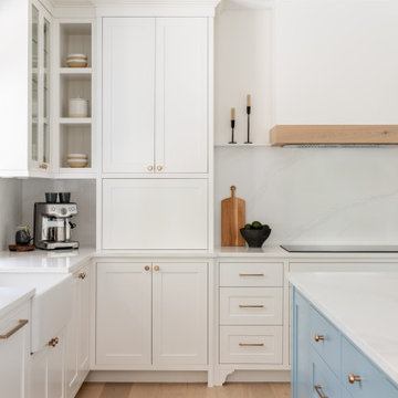 Modern Heritage Kitchen with Concealed Appliance Garage – Victoria BC